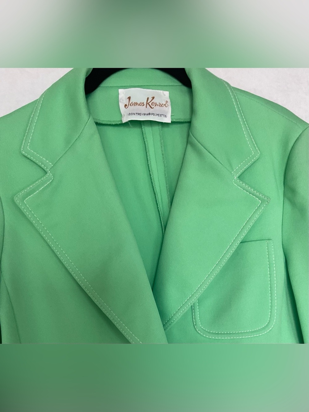 Bright Green Women's Blazer Jacket Sz 14 - Picture 5 of 11